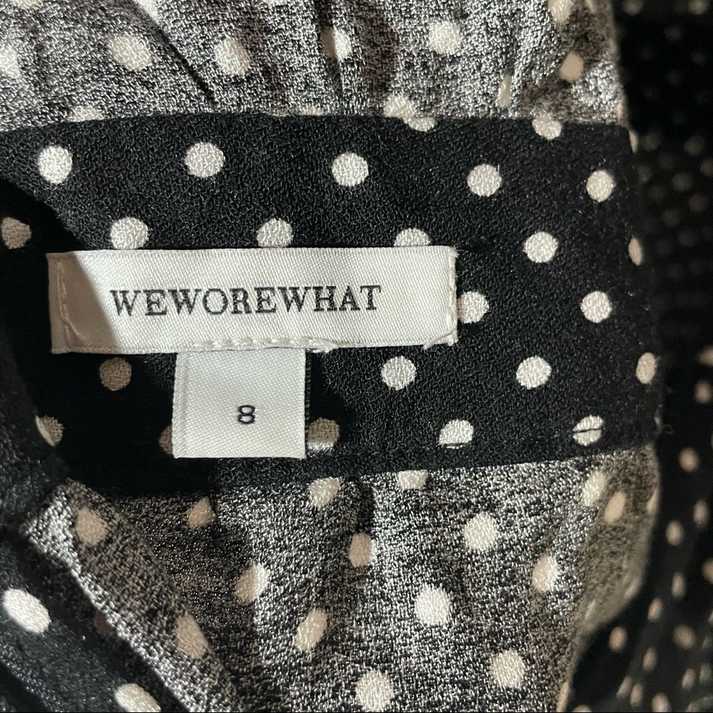 WeWoreWhat Black and White Polka Dot Jumpsuit - Picture 6 of 8